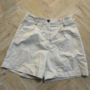 Commense Beige Linen Shorts Small NWOT